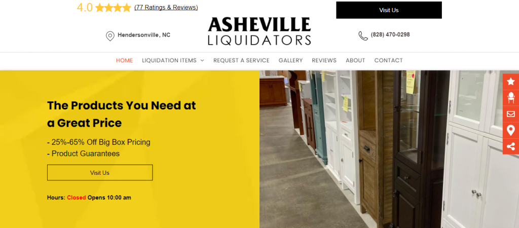 Asheville Liquidators: North Carolina liquidation pallets