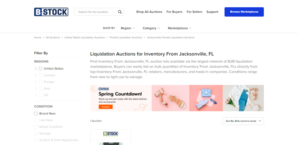 BStock - Liquidation Stores in Jacksonville 