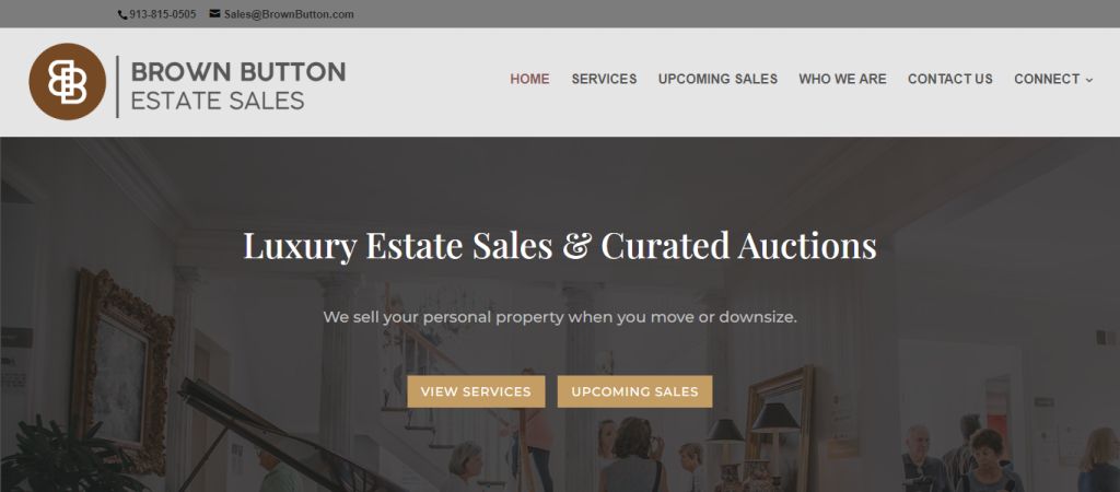 Brown Button Estate Sales