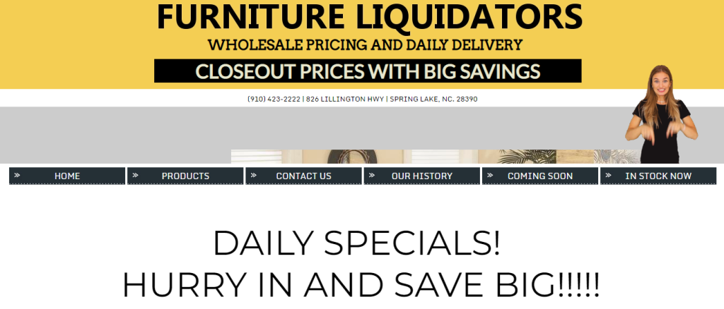 Furniture liquidators: North Carolina liquidation pallets