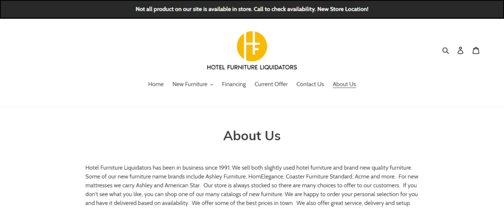 Hotel Furniture Liquidators: Liquidation Store in Missouri