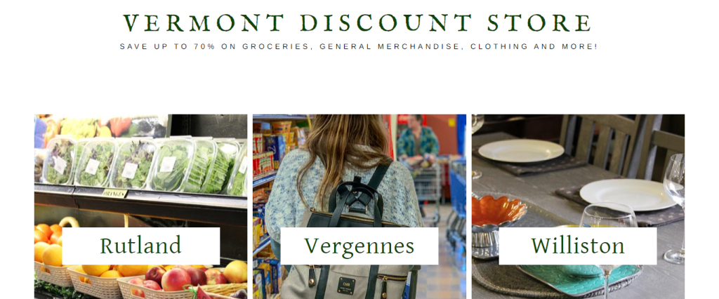 Vermont discount store