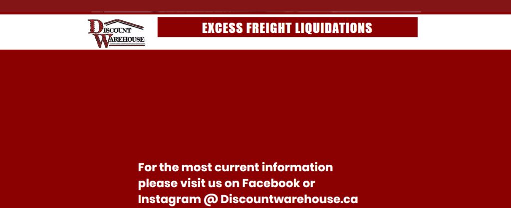 Discount-Warehouse.ca: : Liquidation store in Manitoba