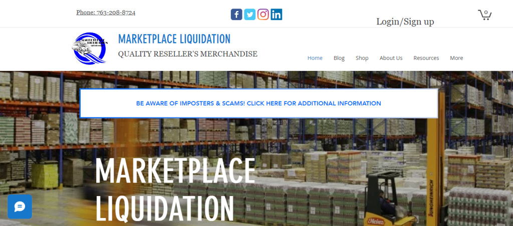 Marketplace Liquidation: Liquidation Pallets Minnesota