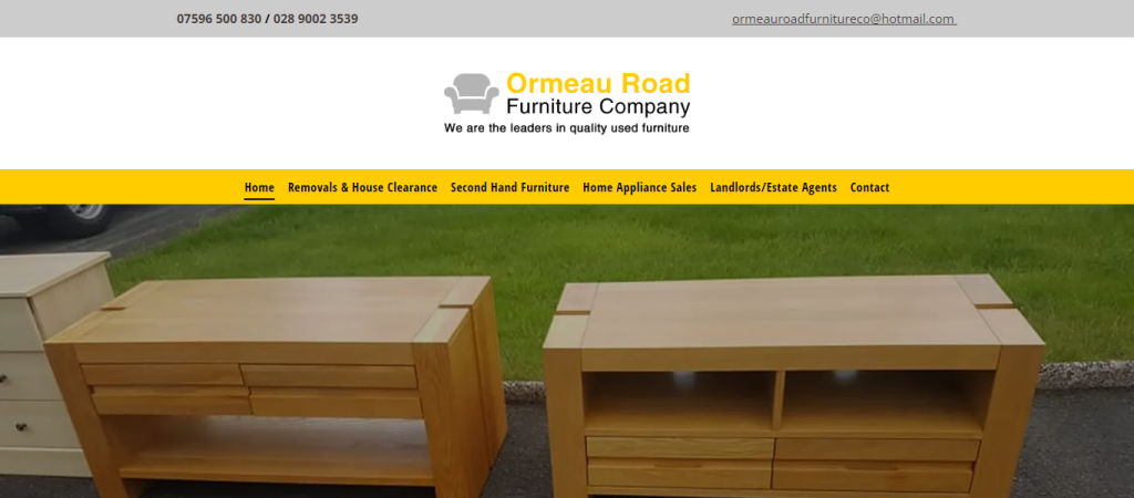 Ormeau Road Furniture: liquidation pallets Northern Ireland