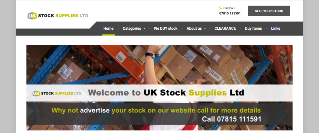 Uk Stock Supplies - Liquidation Pallets UK