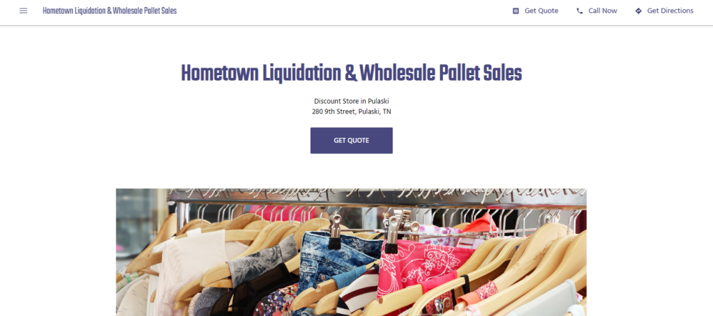 Hometown Liquidation & Wholesale Pallet Sales