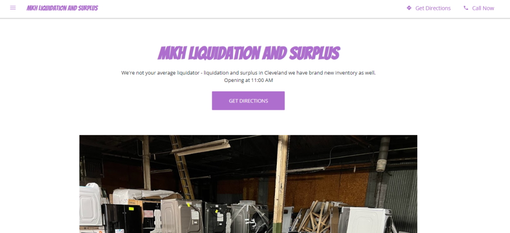 Mkh Liquidation and Surplus - cleveland liquidation