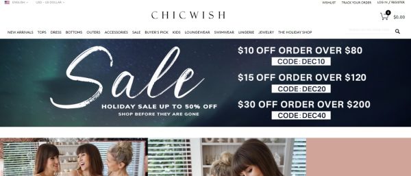 ChicWish - stores like Shein