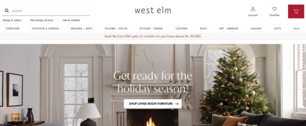 West Elm - stores like pottery barn