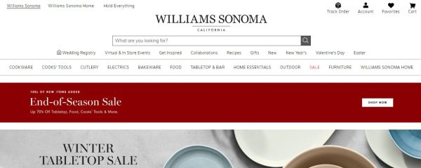 Williams-Sonoma - stores like pottery barn
