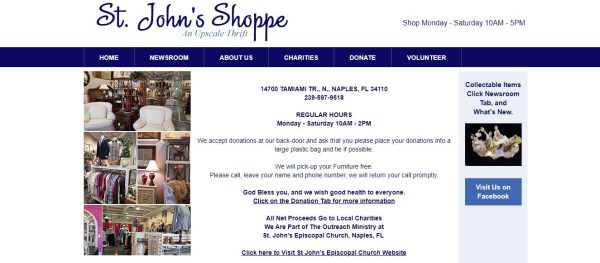 St John's Shoppe - thrift stores naples fl