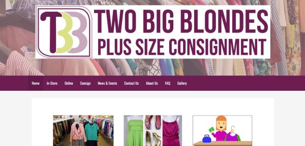 Two Big Blondes plus size consignment